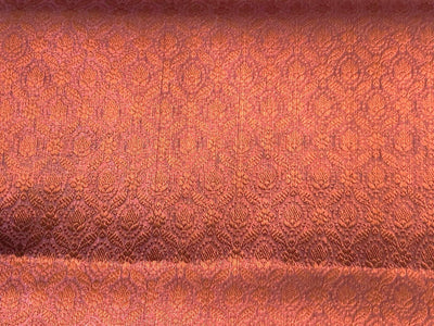 Silk Brocade fabric 44"two tone pink lavender floral jacquard motifsBRO1068[4]