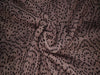 Silk chiffon printed  fabric TAUPE with dots and tear drops 44" wide