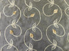100% SILK ORGANZA FABRIC embroidered 44" wide [3206]