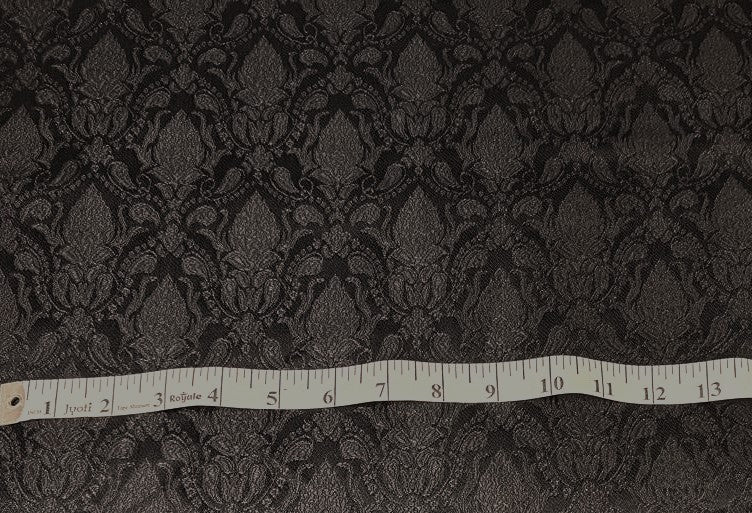 Silk Brocade fabric 44"self  floral  jacquard  available in 3 colors burgandy ,deep blue almost black and dark green BRO1065