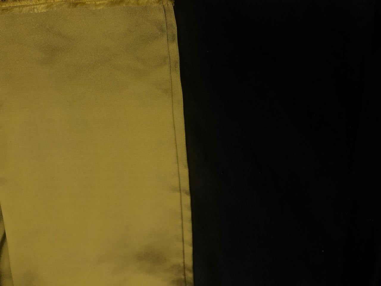 100% SILK DUTCHESS SATIN reversable black and green 48 momme 54" wide [18381]