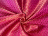 Silk Brocade fabric pink ,orange and metallic gold color 44" wide BRO376[6]
