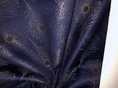 WOOL SUITING 58" wide 52% WOOL 48% POLY peacock feather motifs [15585]