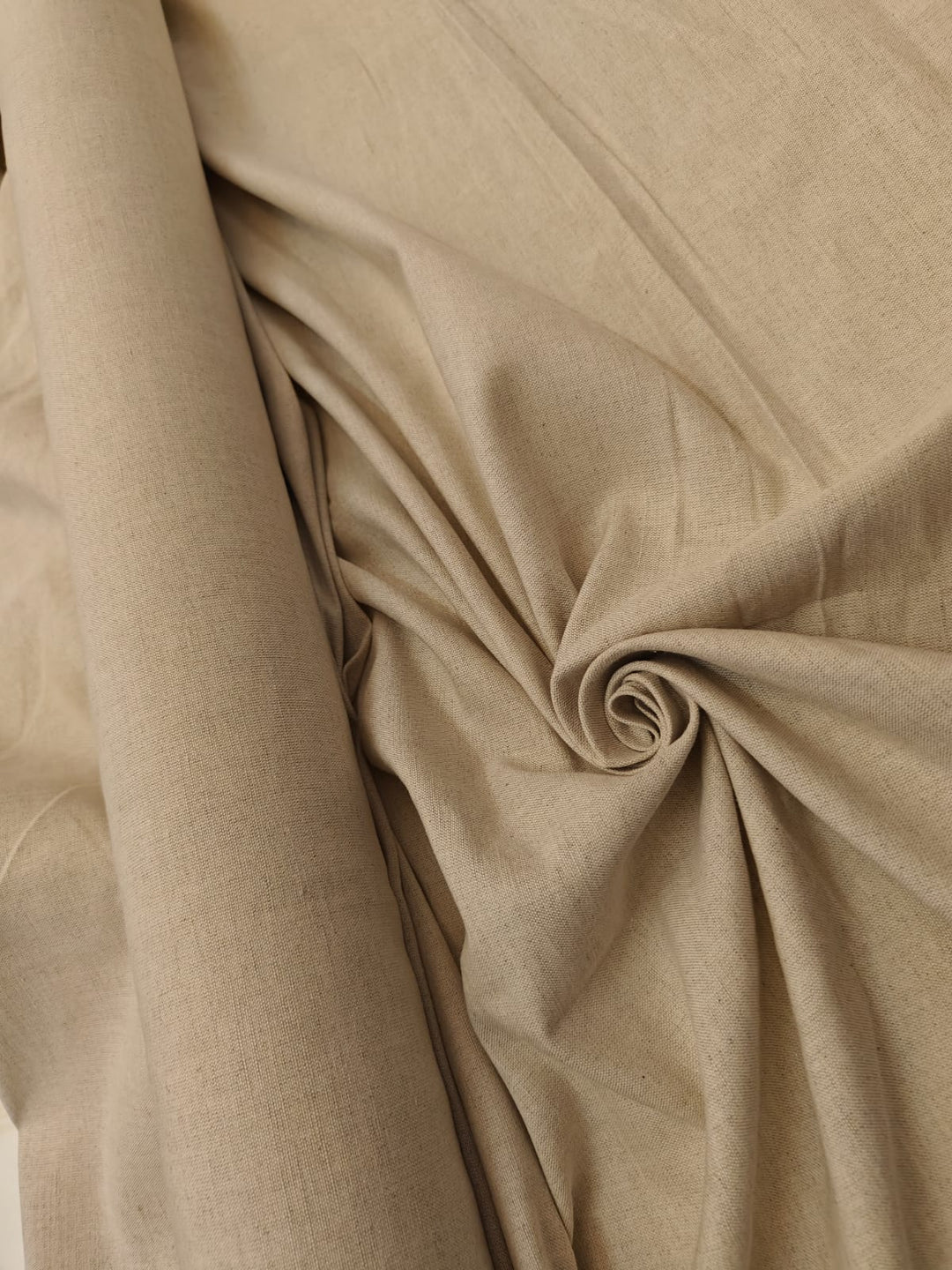 100% Cotton Flex natural color fabric 55% linen and 45% cotton 54