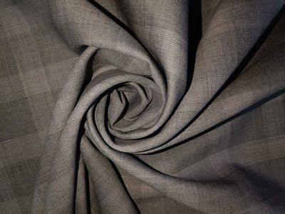 Suiting 70% wool 30% polyester  fabric GREY plaids roger 58" wide