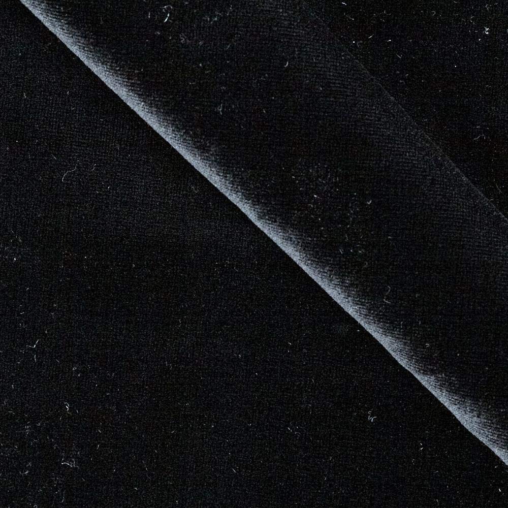 Silk  Velvet Plush Fabric BLACK 54" wide
