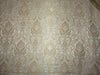 SILK BROCADE fabric CREAM & METALLIC GOLD COLOR 44" WIDE BRO386[4]