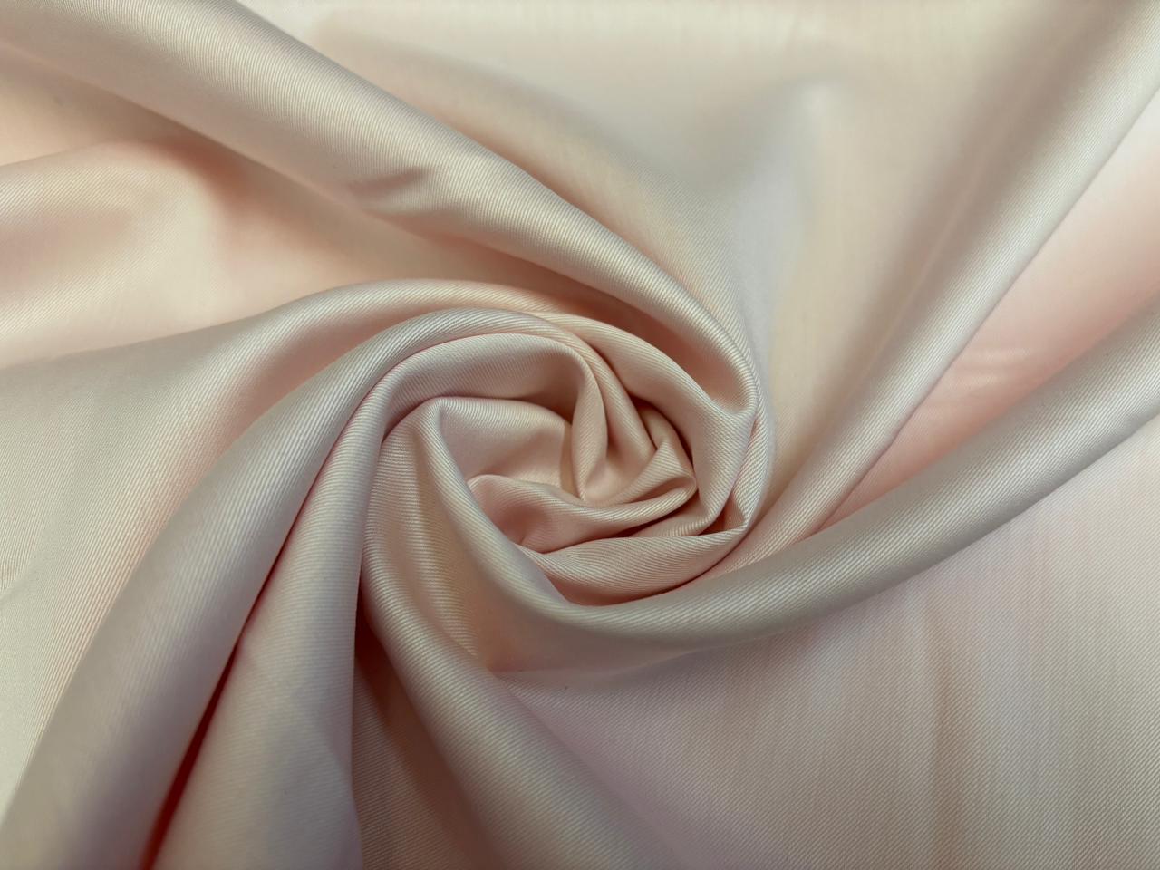 Italian Supima Cotton Twill VERCELLI' 58" wide available in white, pink and lilac [18632/33]