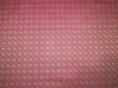 Silk Brocade fabric red color 44" wide single length BRO773[8]  2.46 meters