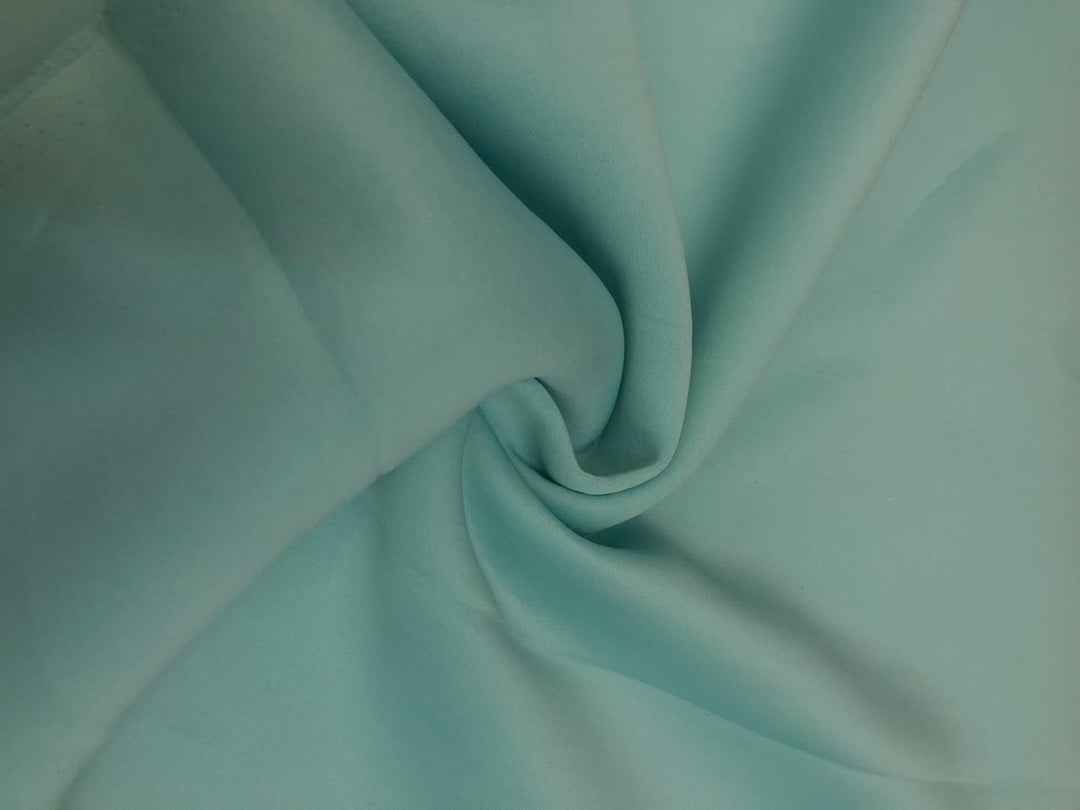 Puresilks Scuba /Neoprene Lycra Fashion Wear Mint Green Color 2 mm Thick Dress Fabric 58