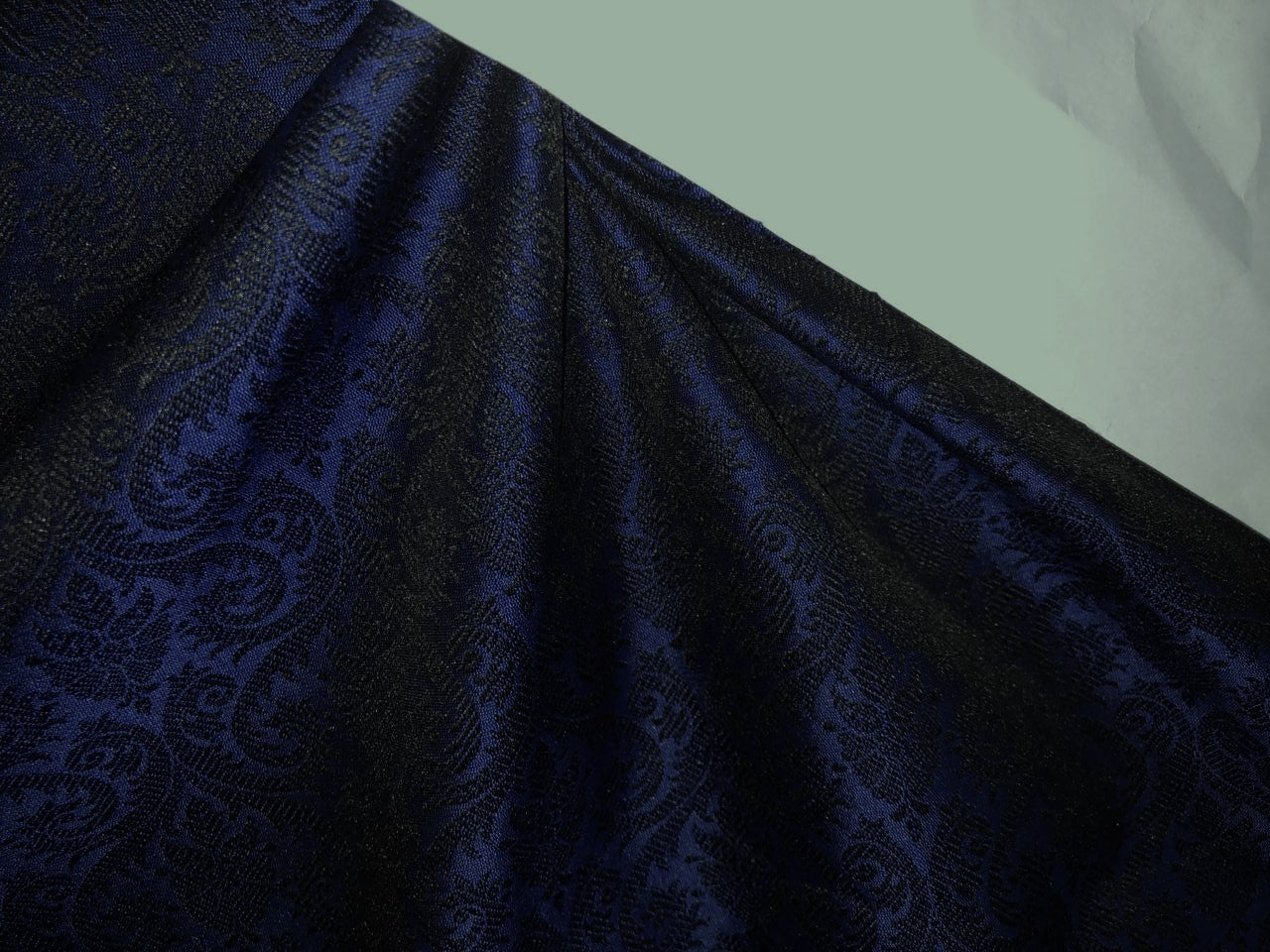 Brocade fabric 44" wide BRO933 available in 10 colors RUSTY ORANGE/MUSTARD BROWN/ TEAL BLUE/INK BLUE/ BLACK GREY /BRIGHT YELLOW /EMERALD GREEN/ROYAL BLUE/RED WINE AND PARROT GREEN