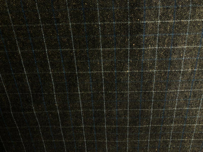 Tweed Premium Suiting WOOL BLENDED plaids MUSTARD ,BLACK AND GREY   Fabric 58" wide [16861]