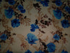 100% COTTON SATIN floral print 58&quot;  wide available in two colors red and blue