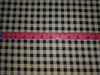 100% Cotton Denim Plaids Fabric 58" wide available in  [ NAVY PLAIDS / /CREAM PLAIDS/]