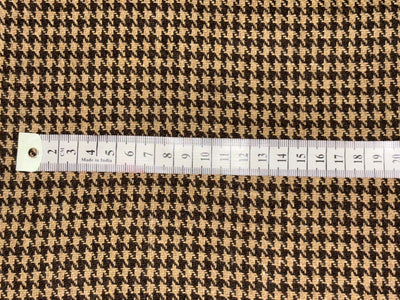 British houndstooth 30% wool blended suiting 58 inches wide fused with thin wool [18399]
