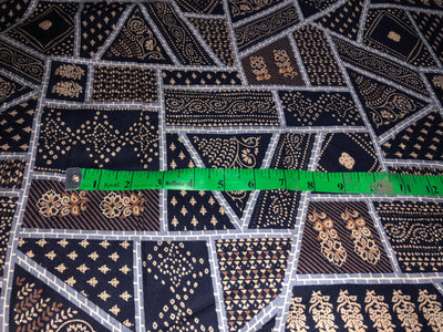 Premium Viscose Rayon fabric with foil print  abstract 58" wide available in two colors navy and burgundy