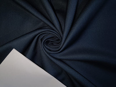 Swiss line collection Suiting fabric blended with premium viscose, polyester and spun yarns navy self design  58" wide [13092]