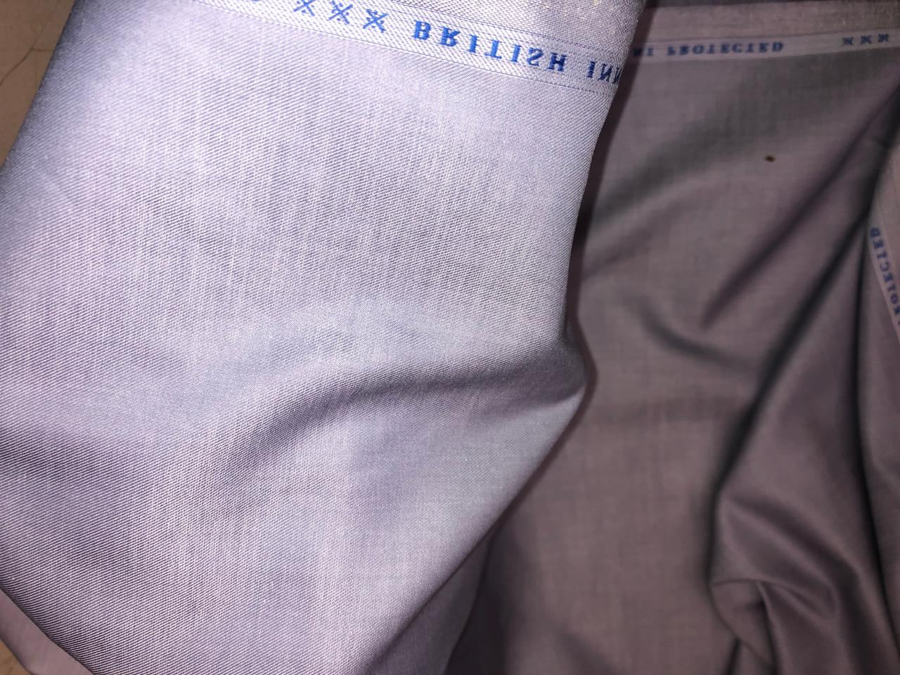 Italian Supima Cotton Twill VERCELLI' 58" wide available in white, pink and lilac [18632/33]