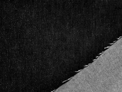 100% Cotton Denim Fabric 58" wide black  with silver  shimmer  [17748]