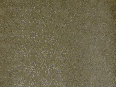 Silk Brocade fabric 44"jacquard with subtle metallic to enhance the fabric available in 3 colors rose gold ,yellow gold and green  BRO1067