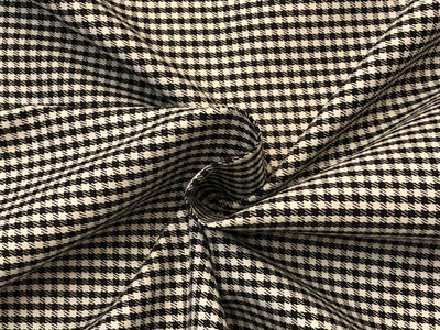 SUITING PLAIDS POLYESTER VISCOSE 58"hounds tooth available in 2 sizes 3 mm and 4 mm [18318/19]
