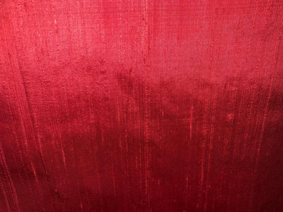 100% PURE SILK DUPIONI FABRIC ORANGE RED color 44" wide WITH SLUBS MM126[3]