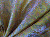 Silk Brocade fabric Yellow / Pink and Blue color 44" wide BRO886A[4]