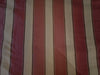 100% SILK TAFFETA FABRIC CREAM AND SALMON  Stripes 54" wide TAFS30[1]