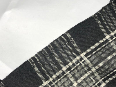 Tweed Premium Suiting WOOL BLENDED plaids BLACK ,GREY AND WHITE Fabric 58" wide [16801]