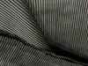 Silks Dupioni 4 mm pinstripe  54"wide-silver/black DUPS16[8]