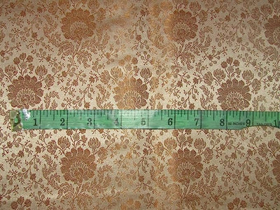 Silk Brocade Fabric Beige Color 44" wide BRO767A[2]