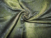 Silk Brocade fabric Black &amp; Green color 44" wide BRO369[2]