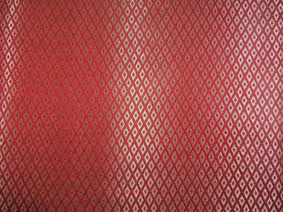 Silk Brocade Fabric red and Metallic Gold COLOR 44" WIDE BRO766B[3]