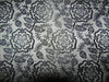 Silk Brocade Fabric black & gery color 44" wide BRO747[4]