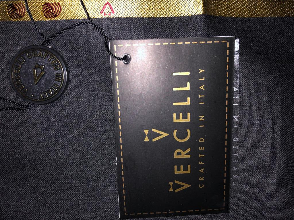 Suiting VERCELLI Super 110S  Australian Merino Wool 58" wide Charcoal Grey [15670]