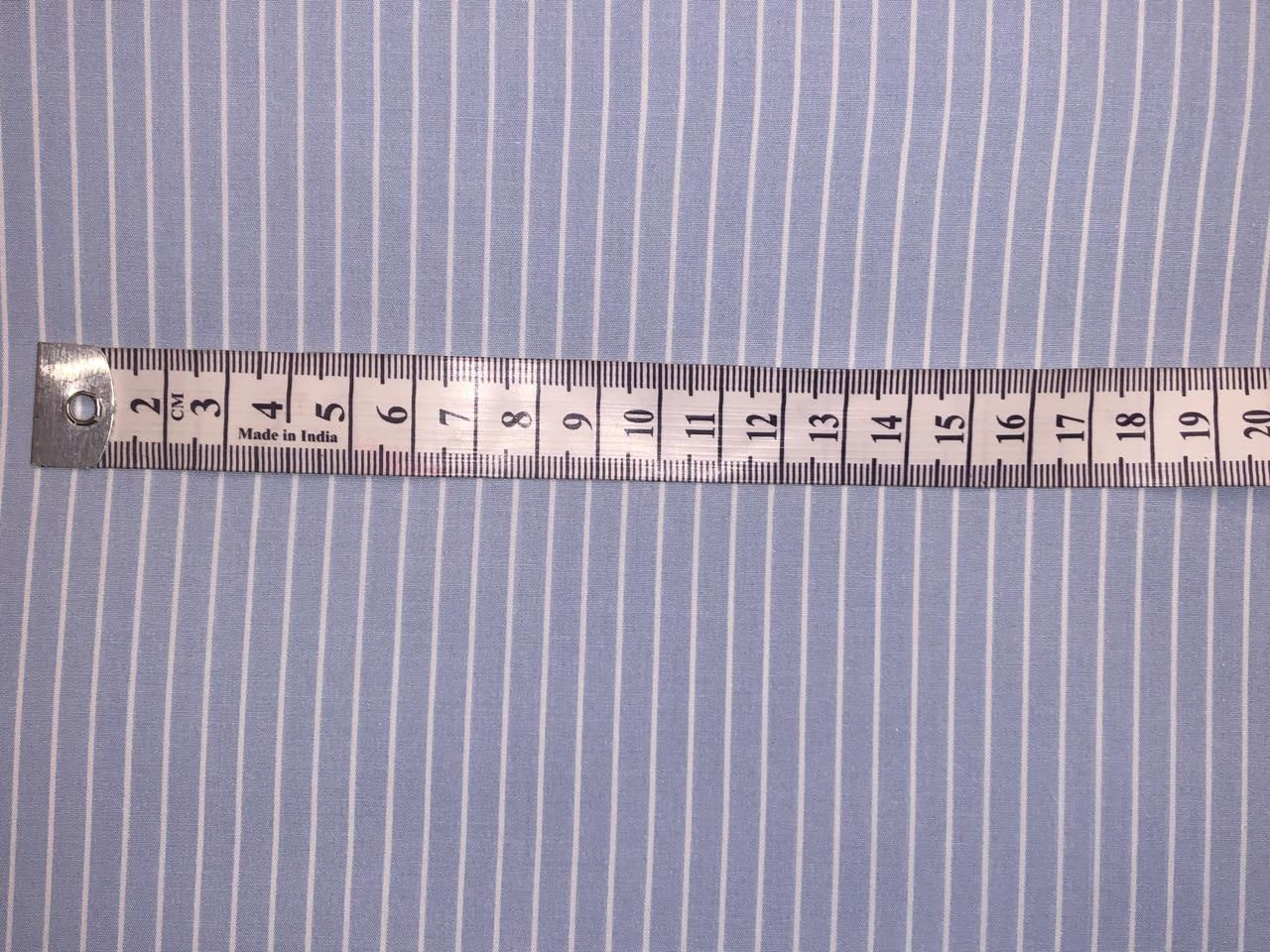 100% Cotton  Blue and white 58" wide available in medium blue and powder blue [18563/64]