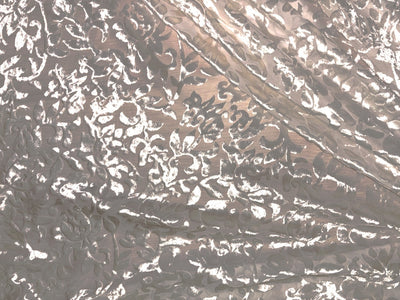 White Devore Viscose Burnout Velvet fabric ~ 44" wide available in 3 designs floral vines, abstract rose and floral [18291/92/93]