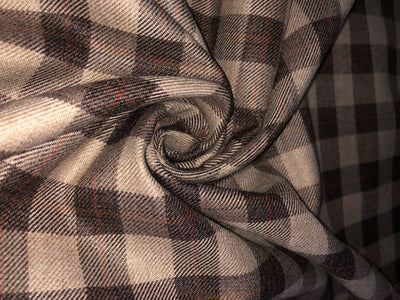 Light weight Suiting plaids TWEED Fabric 58" available in 4 COLORS BEIGE BROWN PLAIDS, CHARCOAL GREY /SILVER GREY PLAIDS/ROYAL BLUE/RED/NAVY,ROYAL BLUE/TAN [15656-15659]