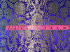 Silk Brocade Fabric Royal  blue \X Metallic Antique Gold 44" wide BRO152[1]