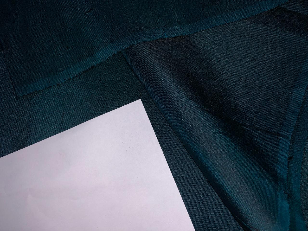 100% pure silk dupioni fabric 2 tone blue x black color 54" wide DUP196[1]