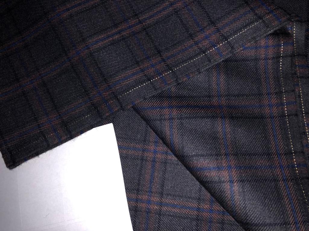 Light weight Suiting plaids TWEED Fabric 58" available in 2 colors silver grey and charcoal grey[15643/44]