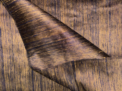 SILK Dupioni FABRIC 2 ply silk 54&quot;-orange/pink/black ,purple/golden brown ,brown/golden cream and purple x pink DUPNEWS14