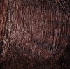 Metallic tissue organza Crinkled [crushed] fabric 32" wide available in three colors [dark brown rust x copper salmon]