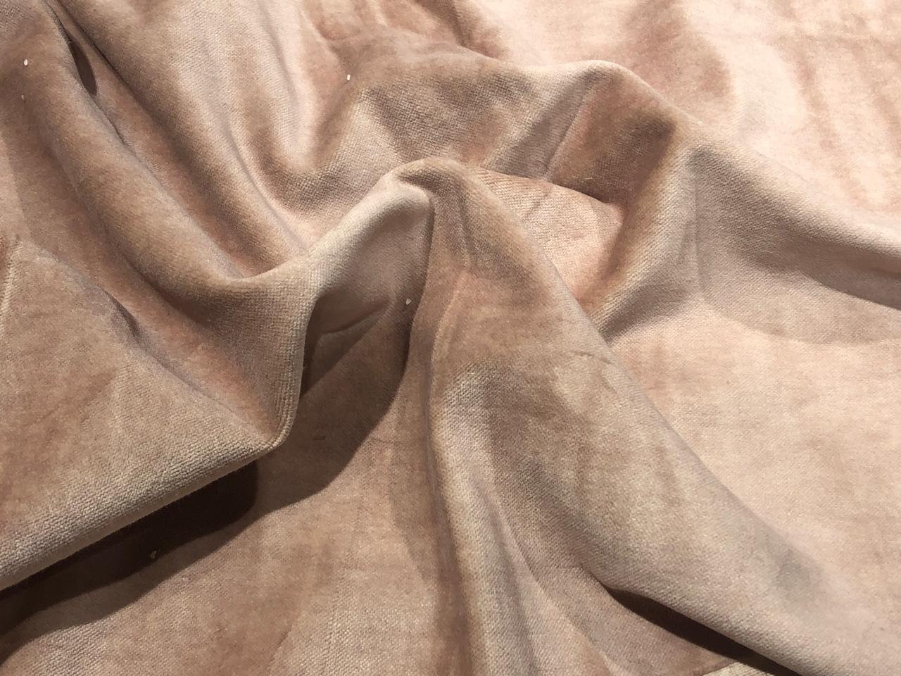 100% Cotton Velvet nude color Fabric 54" wide [17762]