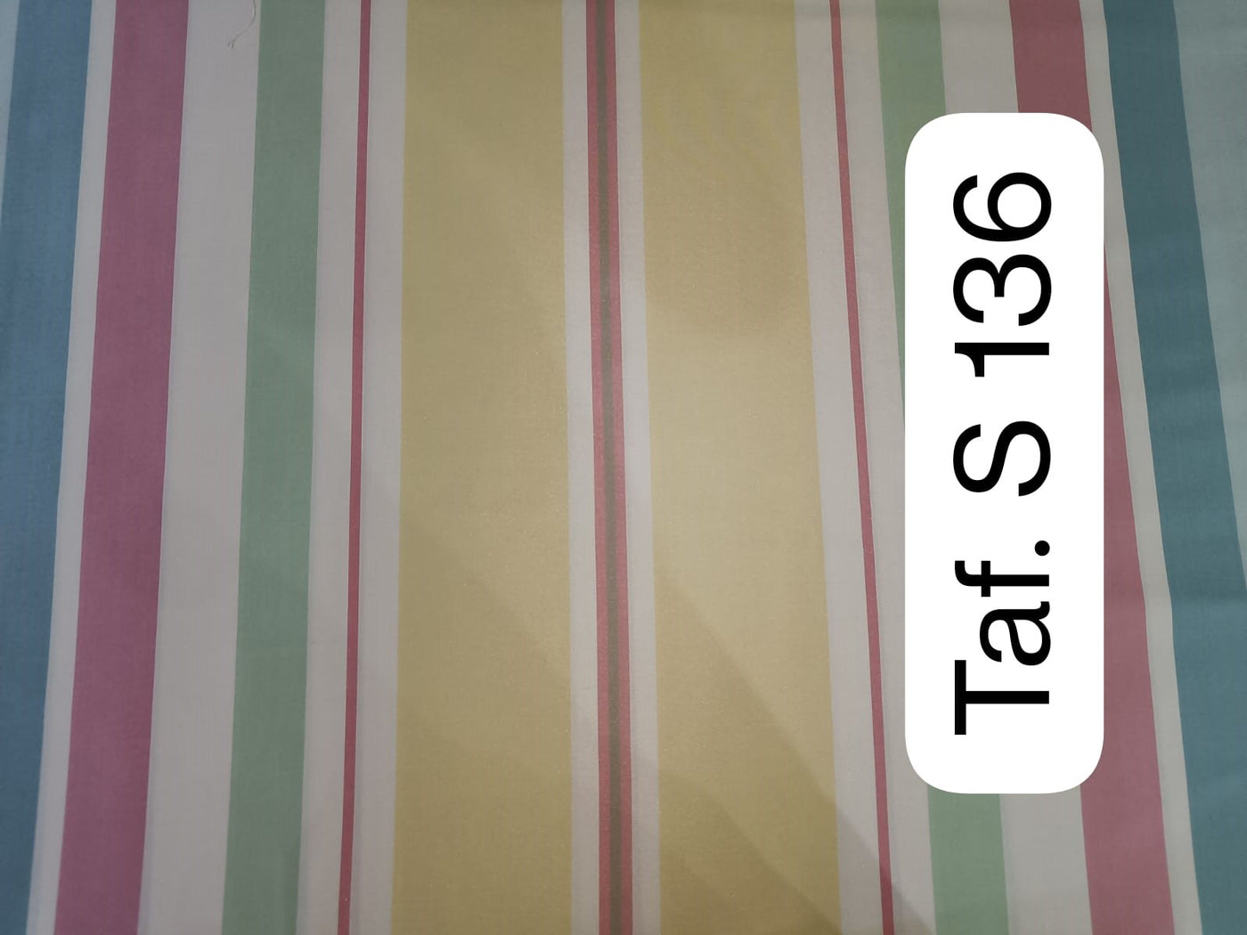 100% SILK TAFFETA PASTEL COLOUR STRIPE 54" wide Taf#S136[1]