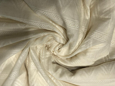 100% Cotton dobby and jacquard dark ivory [17723]