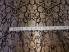 HEAVY BROCADE FABRIC JET BLACK, RED X OLD METALLIC GOLD 36" wide BRO67[5]
