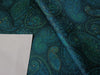 Brocade fabric peacock blue and green paisley color 58" wide BRO892[4]