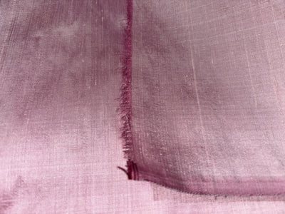 100% PURE SILK DUPIONI FABRIC  PINK color 44" wide WITH SLUBS MM128[3]