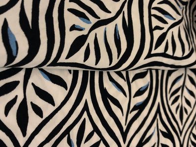 100% Cotton Poplin available in 2 different color combination 58" wide available in black/white and navy/powder blue [18686/87]  [18686/87]